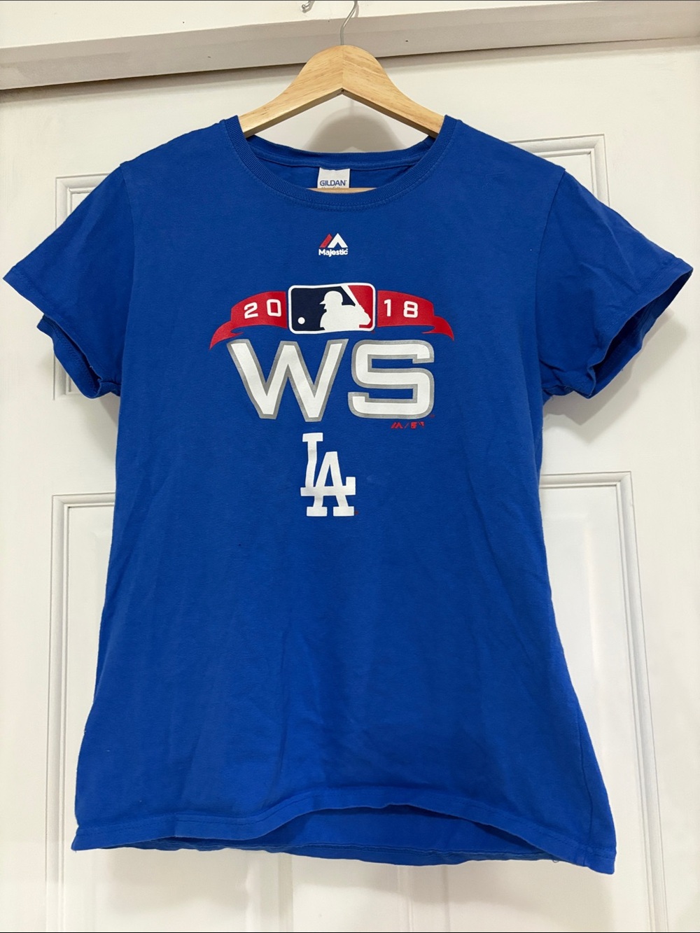Majestic Royal Blue Los Angeles Dodgers WS 2018 Tee